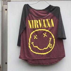 Maroon Nirvana Top
